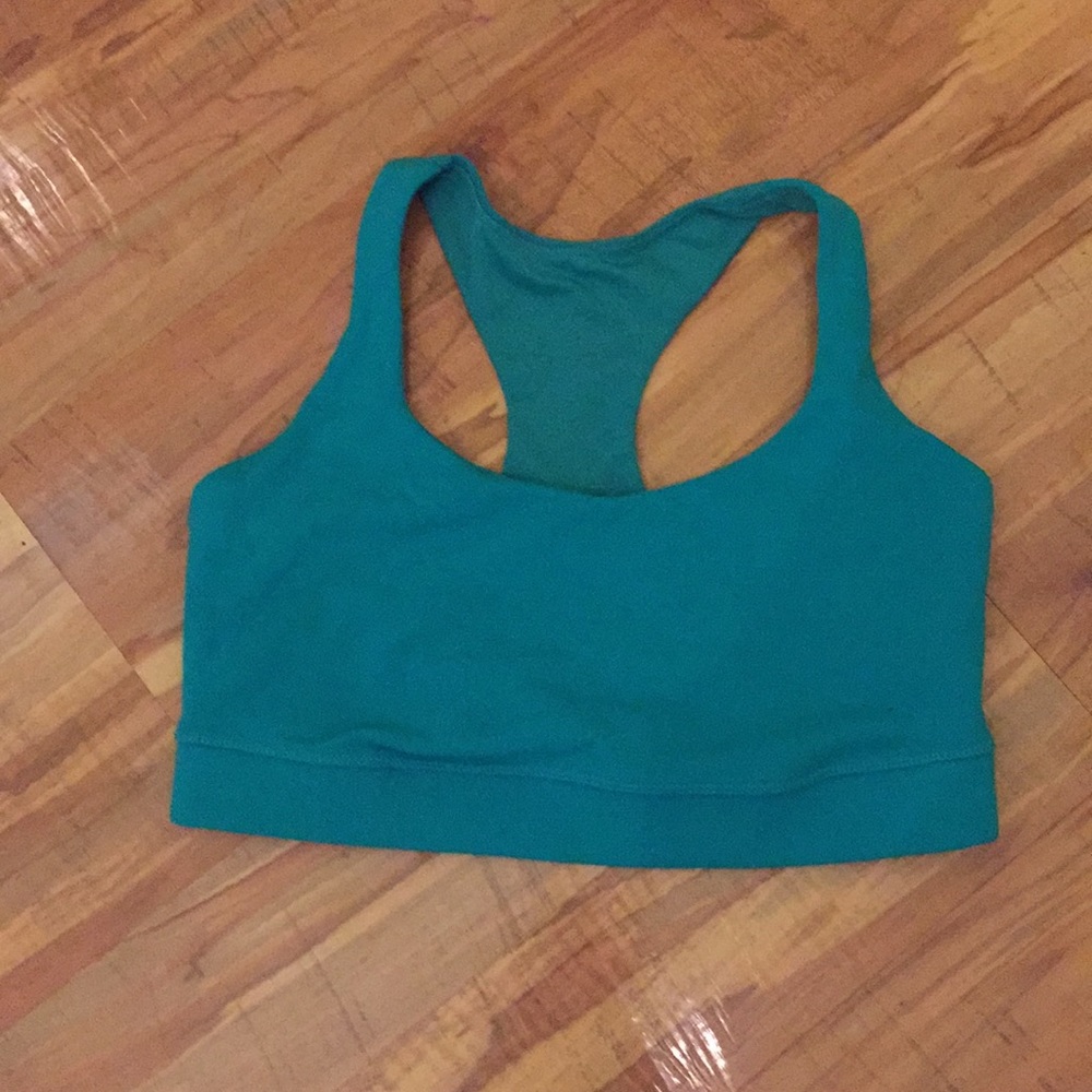Teal lululemon sports bra